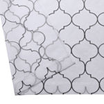 Regal Home Mavrick Matte Embroidered Sheer Grommet Top Set of 2 Curtain Panel