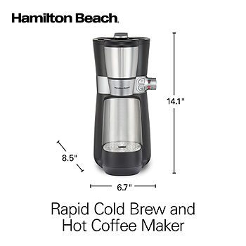 Hamilton Beach 16 oz. Convenient Craft Rapid Cold Brew and Hot Coffee Maker - Black