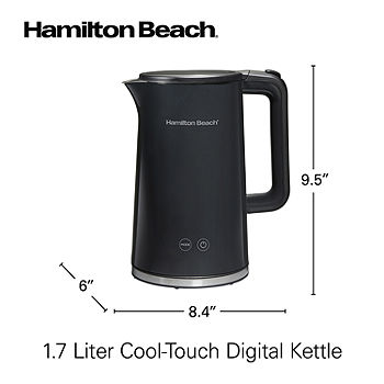 Hamilton Beach Electric Tea Kettle, Black, 1.8-Liter