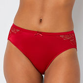 Ambrielle Satin With Lace High Cut Panty - JCPenney