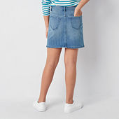 Hippie Girl Big Girls 7-16 Pleated Denim Skirt