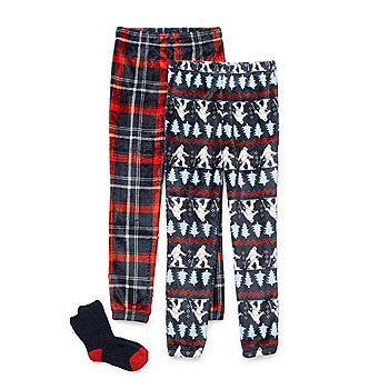 dump thermometer shortly Thereabouts Boys Pajama Pants, Color: Yeti Trees Plaid - JCPenney