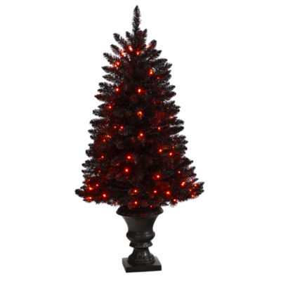 Nearly Natural 4ft Black Halloween Faux Artificial Plant