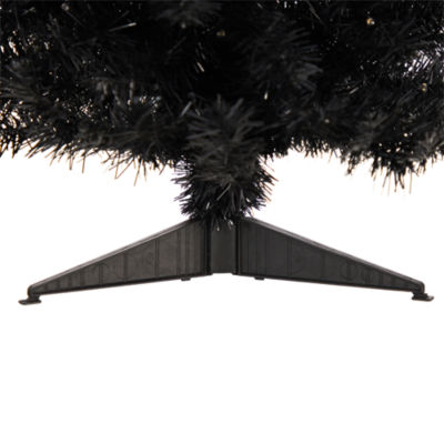 Nearly Natural 3 Foot Black Faux With Lights Halloween Tree