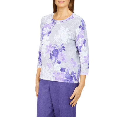 alfred dunner floral sweater