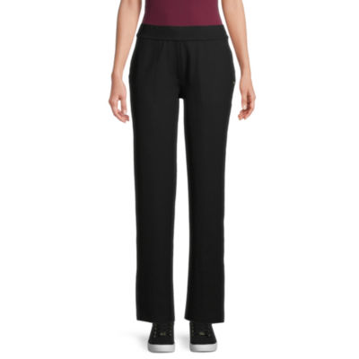 Liz Claiborne Womens Mid Rise Straight Pull-On Pants, Color: Black ...