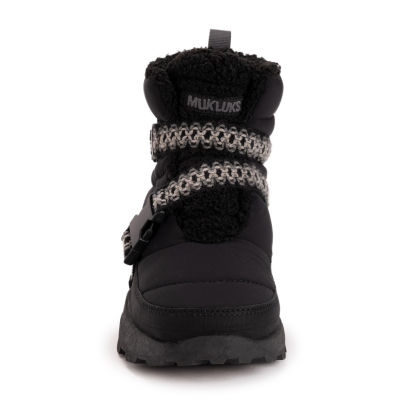 Muk Luks Womens Wren Water Resistant Wedge Heel Winter Boots