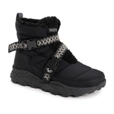 Muk Luks Womens Wren Water Resistant Wedge Heel Winter Boots