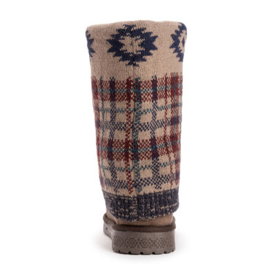 Muk Luks Womens Cheryl Flat Heel Winter Boots