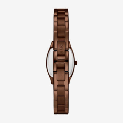 Relic By Fossil Womens Brown Stainless Steel Bracelet Watch Zr34663