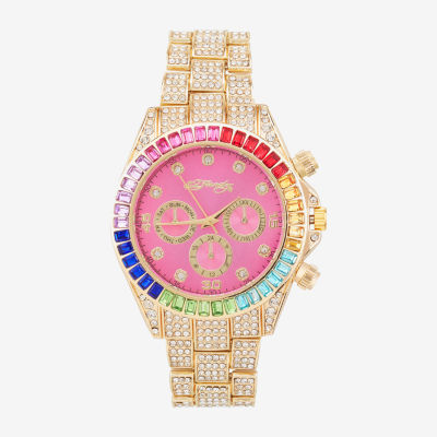 Ed Hardy Womens Gold Tone Bracelet Watch 14951g-42-Q27