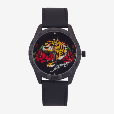 Ed Hardy Womens Black Strap Watch 15004b-42-G02