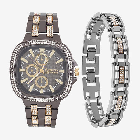 American Exchange Mens Black Bracelet Watch M0049b-42-D36, One Size