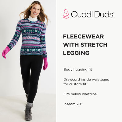 Cuddl Duds Fleecewear Tag Free Thermal Legging Plus
