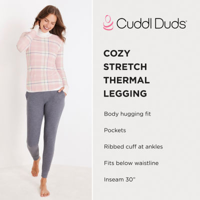 Cuddl Duds Cozy Stretch Tag Free Thermal Legging