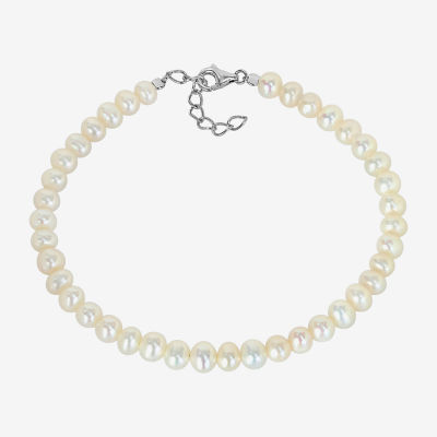 White Cultured Freshwater Pearl Strand Bracelets