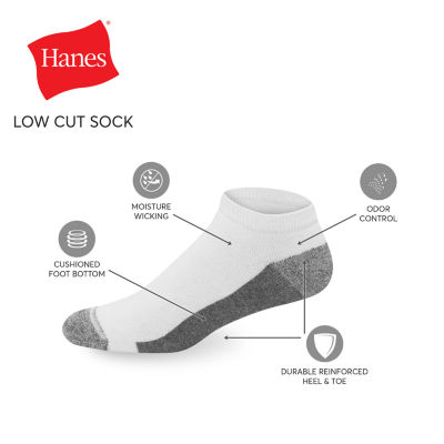 Hanes Ultimate Mens Multi-Pack 6 Pair Low Cut Socks