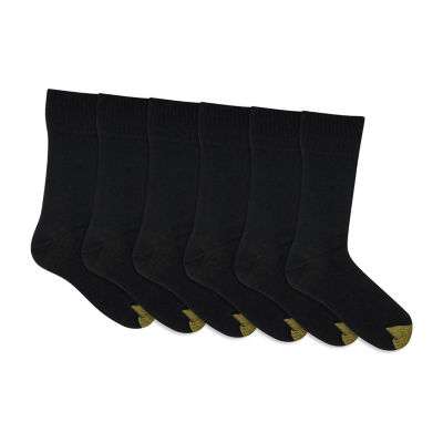 Gold Toe Cambridge 6 Pair Crew Socks Mens