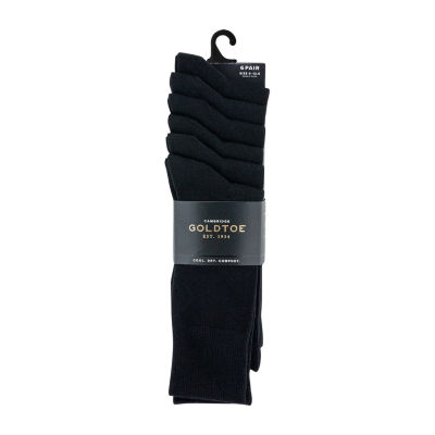 Gold Toe Cambridge 6 Pair Crew Socks Mens