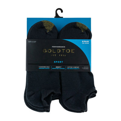 Gold Toe Athletic Sport Mens 6 Pair No Show Socks
