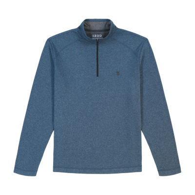 IZOD Microfleece Mens Long Sleeve Quarter-Zip Pullover