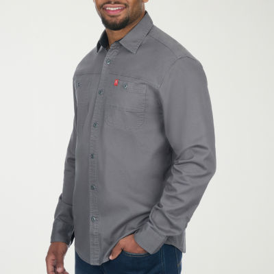 American Outdoorsman Mens Long Sleeve Button-Down Shirt