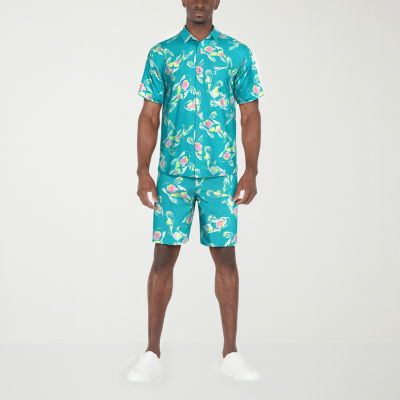 PGA TOUR Mens Short Sleeve Classic Fit Athletic Button-Down Shirt