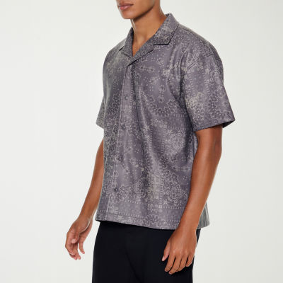 Forever 21 Mens Short Sleeve Button-Down Shirt