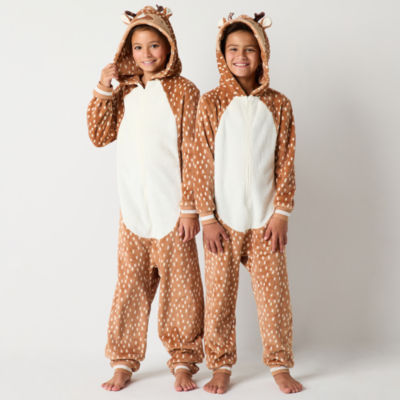 North Pole Trading Co. Reindeer Big Unisex Fleece Long Sleeve Matching Family One Piece Pajama