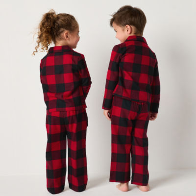 North Pole Trading Co. Toddler Unisex Flannel 2-pc. Christmas Pajama Set