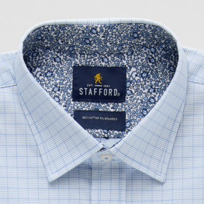 Stafford Mens Regular Fit Long Sleeve Dress Shirt