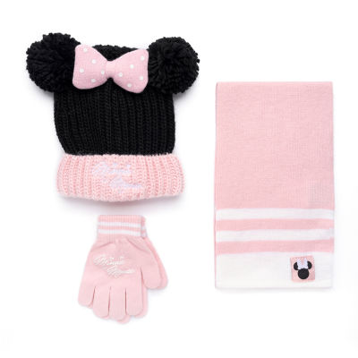 Disney Collection Little & Big Girls 3-pc. Minnie Mouse Cold Weather Accessory Set