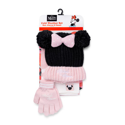 Disney Collection Little & Big Girls 3-pc. Minnie Mouse Cold Weather Accessory Set