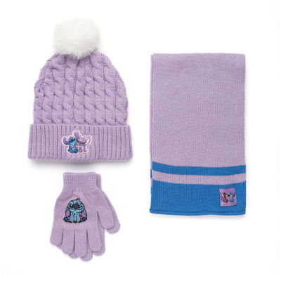 Disney Collection Little & Big Girls 3-pc. Stitch Cold Weather Accessory Set