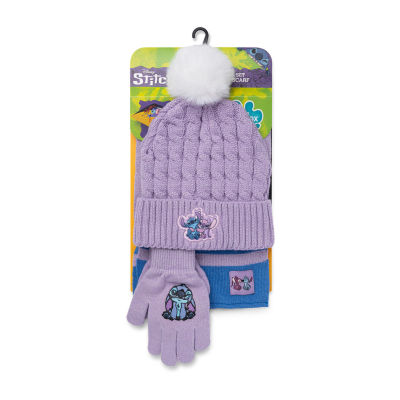 Disney Collection Little & Big Girls 3-pc. Stitch Cold Weather Accessory Set