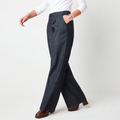 Liz Claiborne Margot Tailored Classic Fit Wide Leg Trouser