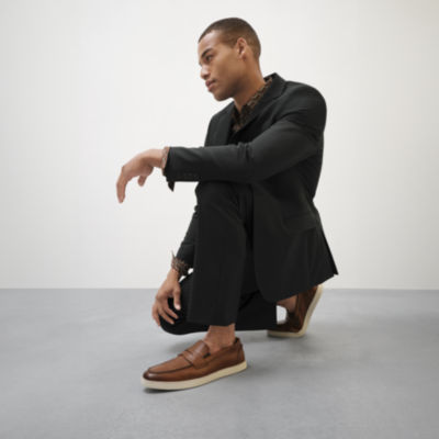 J. Ferrar Hanson Mens Moc Closed Toe Loafers