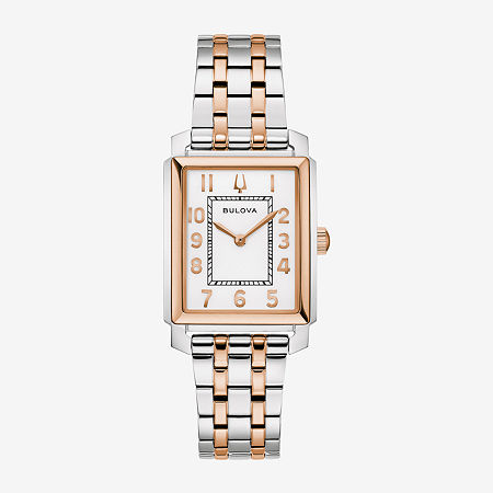 Bulova Sutton Womens Two Tone Stainless Steel Bracelet Watch 98l328, One Size, Yellow