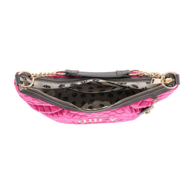 Juicy By Juicy Couture Crowning Glory Quilted Velour Hobo Bag