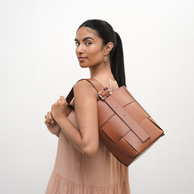 a.n.a Renee Woven Bucket Bag