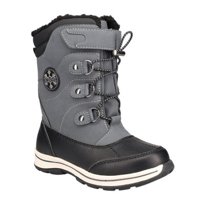 Totes Big Kid Boys Diamond Waterproof Insulated Flat Heel Winter
