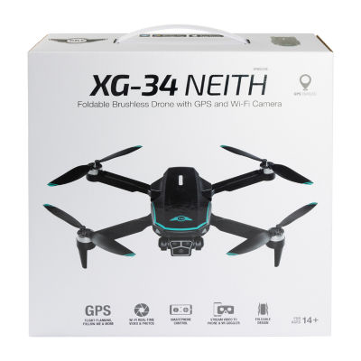 Sky Rider XG-34 Neith Foldable Drone with GPS and WiFi