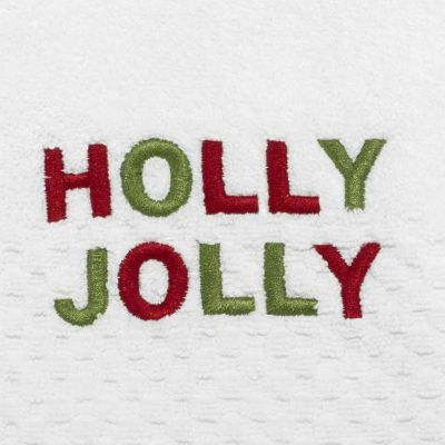 Avanti Holly Jolly 2-pc. Embellished Hand Towel