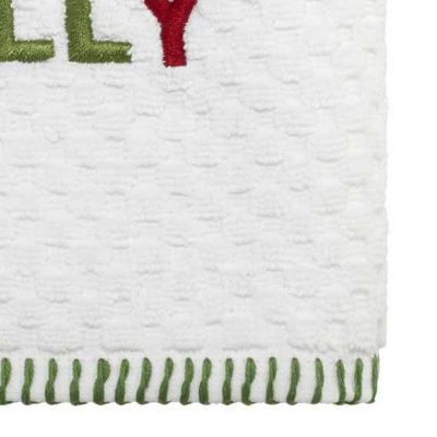 Avanti Holly Jolly 2-pc. Embellished Hand Towel