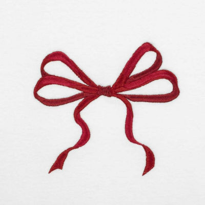 Avanti Christmas Bows Embellished Holiday Bath Towel