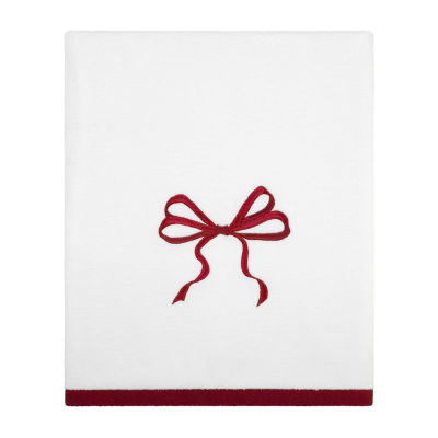 Avanti Christmas Bows Embellished Holiday Bath Towel