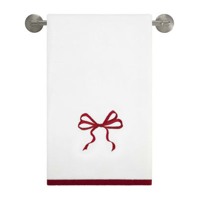 Avanti Christmas Bows Embellished Holiday Bath Towel