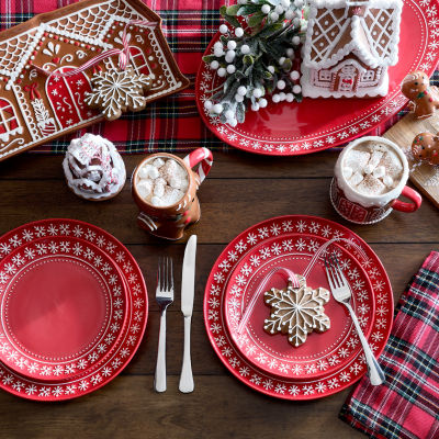 North Pole Trading Co. Noel 4-pc. Stoneware Salad Plate