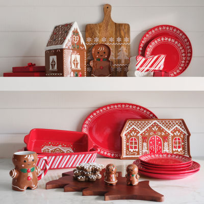 North Pole Trading Co. Noel 4-pc. Stoneware Dinner Plate