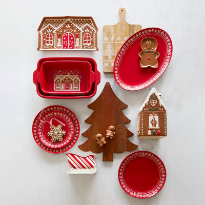 North Pole Trading Co. Noel 4-pc. Stoneware Dinner Plate